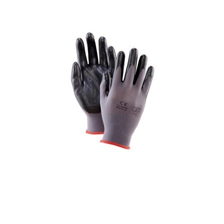 West Chester Protective Gear Nitrile, Gray, M 12 PK GLV315-M